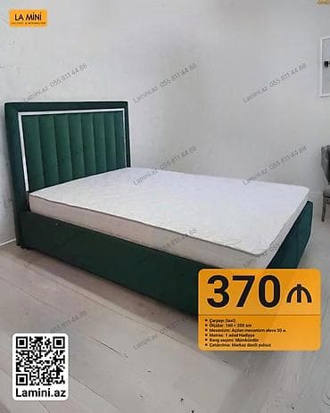- Məhsul: Çarpayı (taxt) - Ölçülər: 160 × 200 sm - Mexanizm: Açılan — 1