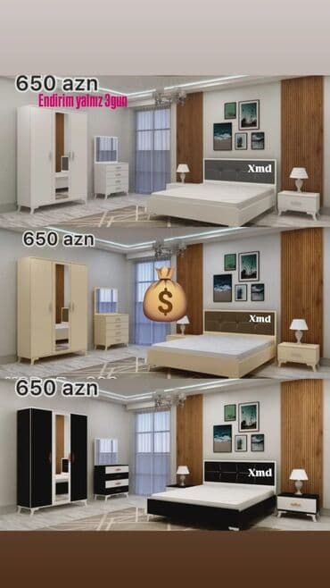 Yataq desti rəng seçimi var