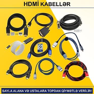 HDMİ Kabellər SAYLA ALANA VƏ USTALARA TOPDAN QİYMƏTLƏ VERİLİR! ⭐Type-C