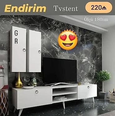 ucuz mebil: Yeni, Künc Tv altlığı, Polkalı, Laminat — 1