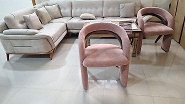 plastmas stol: Yeni, Künc divan, 2 kreslo, Bazasız, Açılmayan — 3