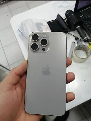 iphone 15 pro max satilir: IPhone 15 Pro Max, 256 GB, Gümüşü, Face ID — 1
