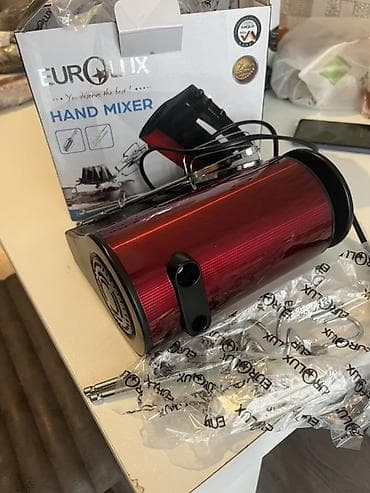 depilyator kremi: Eurolux mikser dəsti 1) Eurolux Hand Mixer - Rəng: qırmızı/qaranlıq — 1