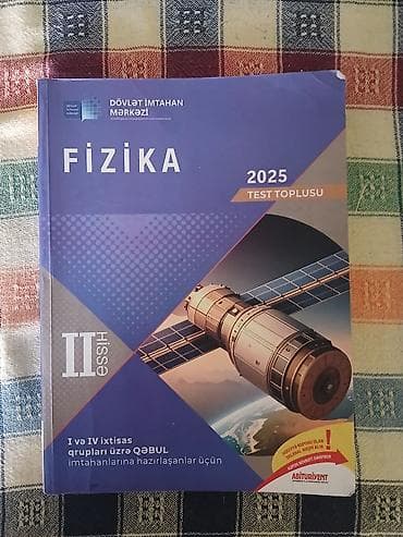 Fizika – 2025 Test Toplusu 2 ci hissə işlədilib.normaldi at lalafo.az Fizika – 2025 Test Toplusu 2 ci hissə işlədilib.normaldi