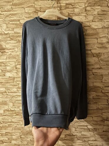 fhn yeni forma: Uniseks uzunqol sweatşört - Rəng: tünd göy (kömür boz tonu) - Model — 2