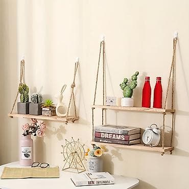 loft: 🌿 Təbii ağacdan hazırlanmış asma dekorativ rəflər evinizə istilik və — 8