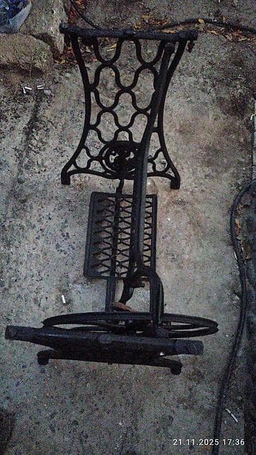 demir masinlar: Məhsul: Singer pedal mexanizmi və dəmir altlıq (tikiş maşını üçün) — 4