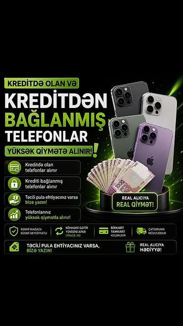 lizing avtomobiller: Xidmət: Kreditdə olan və ya kreditdən bağlanmış telefonların alışı — 1
