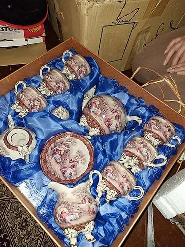 versace servis: Çay dəsti, rəng - Qızılı, Farfor — 3