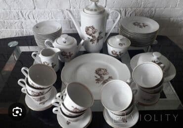 zerif cay detox: Çay dəsti, rəng - Ağ, Farfor, 6 nəfərlik, Almaniya — 2