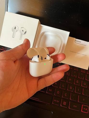 mp3 fm modulator: İşlənmiş Simsiz (Bluetooth) Qulaqcıqlar, Apple, rəng - Ağ — 2