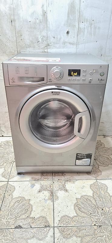 islenmis notebook satisi: Paltaryuyan maşın Hotpoint Ariston, 7 kq, İşlənmiş, Avtomat, Qurutma var, Ödənişli çatdırılma — 1