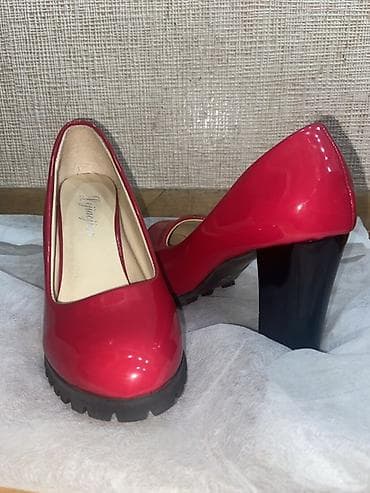 qadinlar: Ölçü: 36, rəng - Qırmızı, İşlənmiş — 3