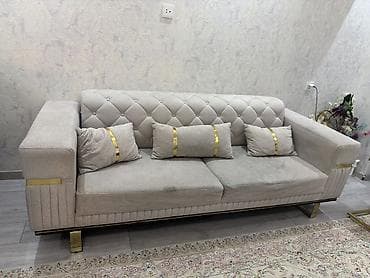 isdemis mebeler: Mebel dəsti – 3 nəfərlik divan + 2 ədəd fırlanan kreslo - Divan: açıq — 1