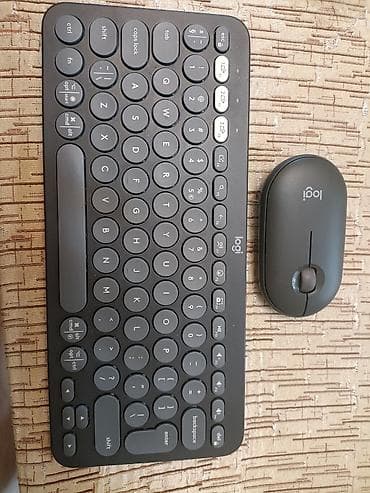 mini pc computer: Logitech Bluetooth klavyaturadi telefona, planşete kampyutere, dizustu — 1