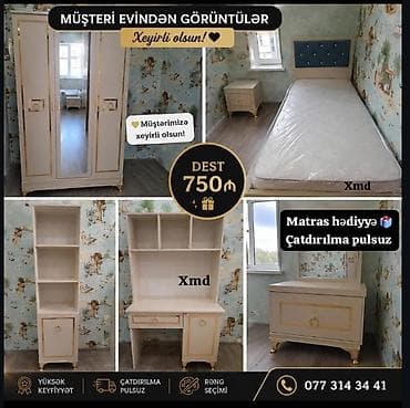 genc: Uşaq/yeniyetmə otağı üçün mebel dəsti. Dəst tərkibi: - 3 qapılı — 1