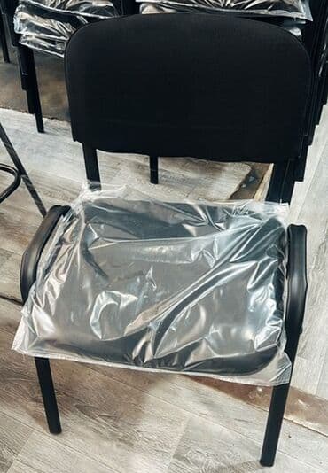 Ev üçün dekor: Ofis/konfrans stulları – klassik qara rəng - Model: yığcam — 2