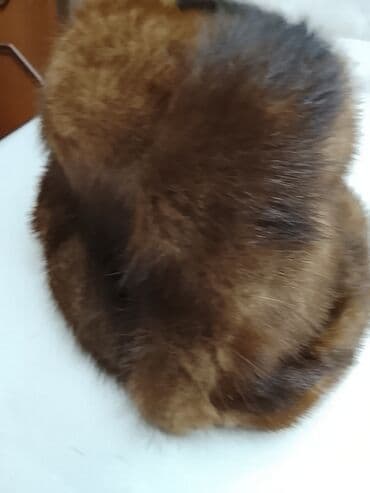 женские шапки на флисе: Mink xəz papaq - Material: təbii mink (qəhvəyi tonlarda, parlaq və — 3