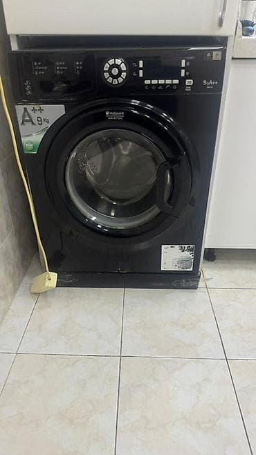 Mətbəx texnikası: Paltaryuyan maşın Hotpoint Ariston, 9 kq, Avtomat, Qurutmasız — 1
