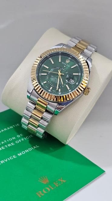 luç saat: Yeni, Qol saatı, Rolex, rəng - Yaşıl — 1