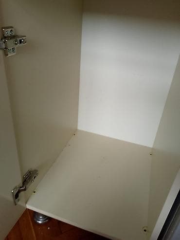 şkaf kuxna: Mətbəx asma və alt dolab dəsti - Rəng: krem/ivori - Material: laminat — 1