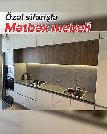 akril metbex mebelleri: Sifarişlə mətbəx dəsti, Sadə laminat — 1