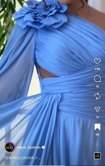 drapirovkalı ətəklər: Ziyafət donu, Maksi, M — 7