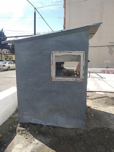 Metall mühafizə köşkü / post qutusu - Material: sinklə örtülmüş metal