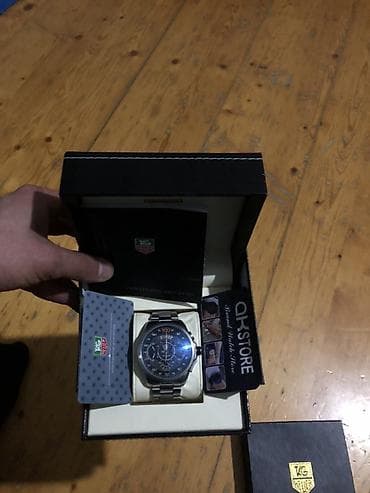 Şəxsi əşyalar: Qol saatı, Tag Heuer, rəng - Gümüşü — 6