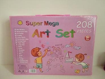 uşaqlar ucun metal konstruktor: Super Mega Art Set – 208 hissəli yaradıcılıq dəsti - Daşıma — 3
