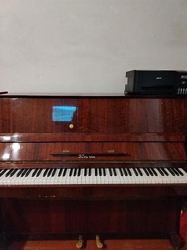 nerd sekilleri: Akkustik vertikal piano –Kuban klassik qəhvəyi cilalı korpus, 88 — 6