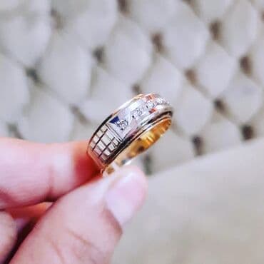 nişan üzükleri: Nişan, Üzük, Ağ qızıl, 750 Əyar, Brilyant, 0.26-0.50 Karat — 3