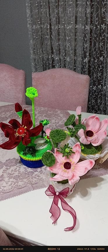 lent güllər: Məhsul: əl istehsalı dekorativ süni çiçək kompozisiyaları Təsvir: - — 4
