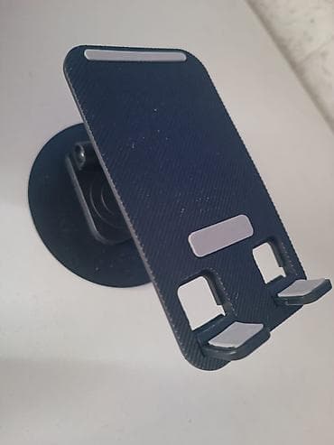 tripod telefon tutucu: Masaüstü telefon/planshet dayağı - Material: möhkəm metal gövdə — 2