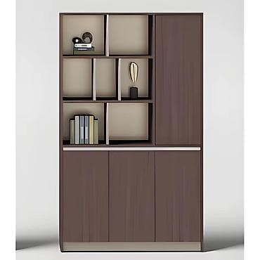 kitab şkafi: Modern çoxfunksiyalı kitab rəfi və saxlama dolabı - Dizayn — 1
