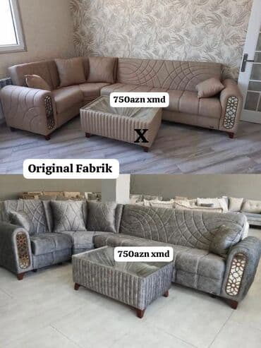 azeri sekiləri: Yeni, Künc divan, Qonaq otağı üçün, Açılan — 1