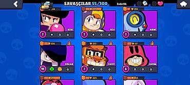 bakcell nomreler 210: Brawl Stars hesabı – geniş döyüşçü kolleksiyası - Ümumi göstərici — 8