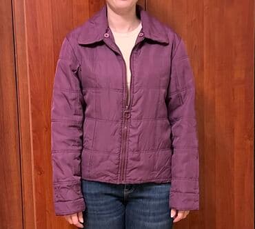 Dəstlər, kostyumlar: Qadın gödəkçəsi – bənövşəyi/şərab rəngi - Model: yüngül, qısa kəsim - — 1