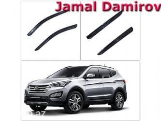 Hyundai santafe 2013 üçün deflektorlar. Ветровики для hyundai santafe
