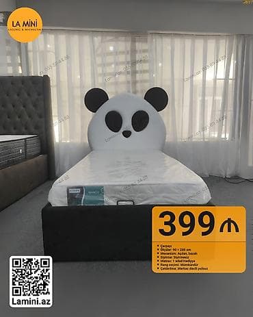 mini drel: Oğlan və qız üçün, Çarpayı, Bazalı, Matras ilə, Siyirməsiz — 1