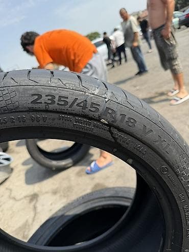 avto servis: Continental yay/quru yol şini 3 ədəd - Ölçü: 235/45 R18 - Sürət — 4