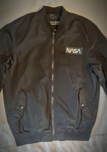 dəri kurtkalar: Kurtka, Bomber, Yaz, PULL&BEAR, S — 1