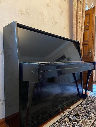 Musiqi alətləri: Upright pianino – “Kuban” markası, klassik qara cilalı korpus — 1