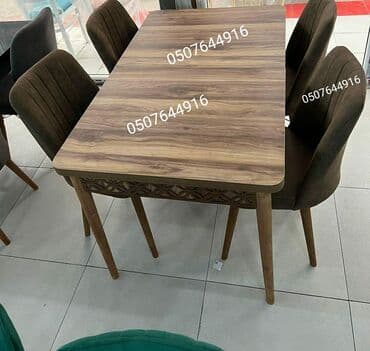 Fizika: Mətbəx üçün, Yeni, Açılmayan, Dördbucaq masa, 4 stul — 2