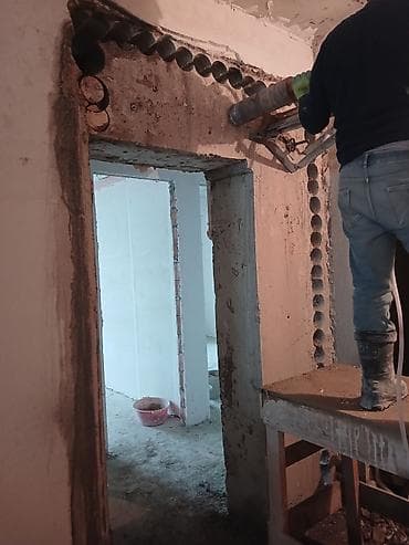 evlere su catdirilma: Beton kəsimi və deşmə xidməti - Armaturlu beton, monolit tavan — 9