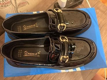 makasin: Qadın üçün klassik laklı loafer ayaqqabılar - Brend: Youma - Rəng — 2