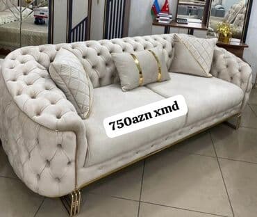 Bağ evi və bağ üçün hərşey: Divan, Açılmayan, Bazasız, Vеlur parça — 1