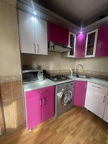 qaz baloni: Mətbəx mebeli – künc dəst - Rəng: fuksiya/çəhrayı və ağ, xrom — 1