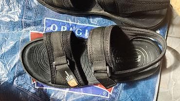 Qara rəngli kişi/kadın idman sandaleti - Model: Fashion Shoes — 3