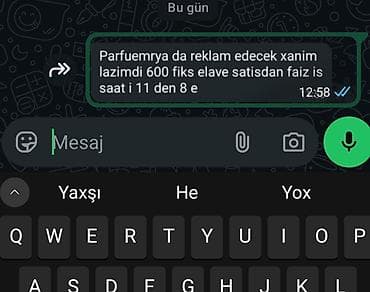 SMM menecer tələb olunur, 18-29 yaş, Təcrübəsiz